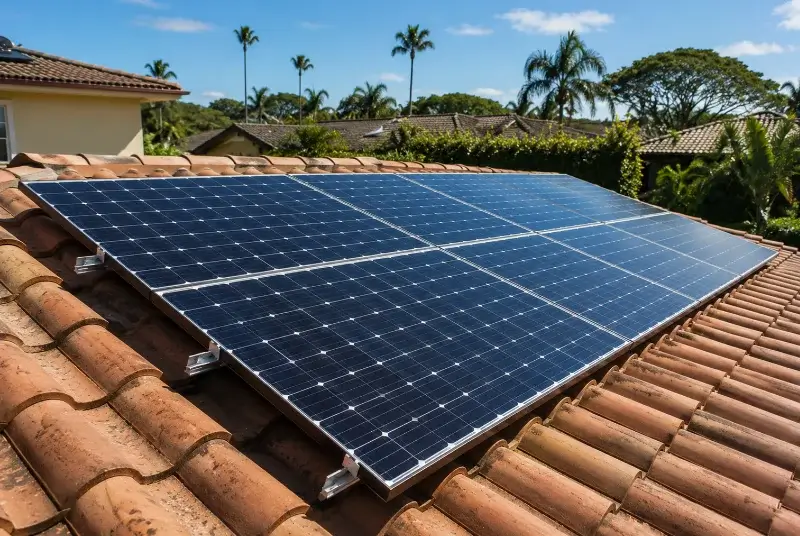 Installation de panneaux solaires à la Sentinelle